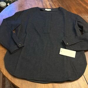 NWT M. Martin Wool Felt Henley Top